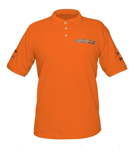 Playera Polo Naranja Caballero Talla Mediana Truper 60459