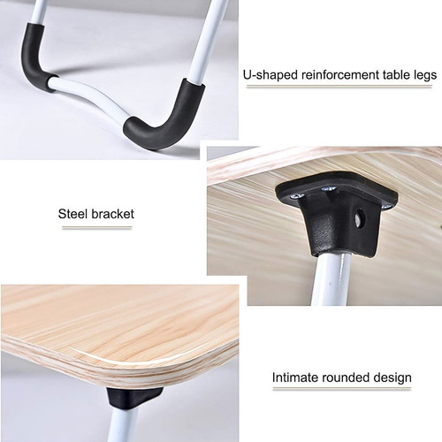 Mesa Plegable Para Cama Y Notebook Multifuncional