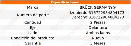 Kit2 Tornillos Estab Del P/toyota Matrix L4 1.8l 04/11 Bruck