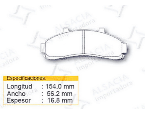 Juego Pastillas Freno Ford Explorer 4.0 244 V6 1996 2001 Del