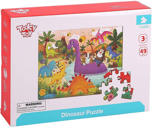 Tooky Toy Puzzle Para Niños De Dinosaurios 