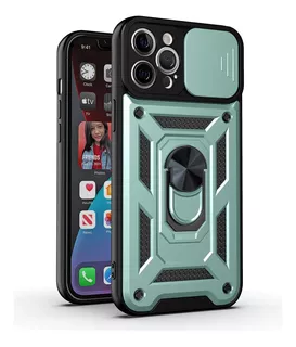 Funda Para Xiaomi Note 10 Pro 4g Holder + Protector Verde