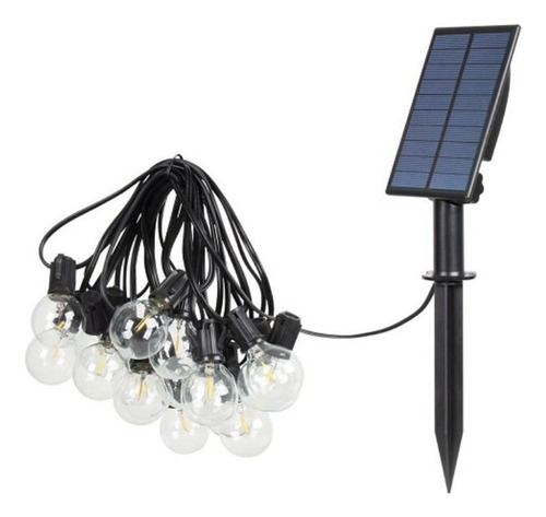 Guirnalda O Guia De Luces Luz Solar Led Bombitas Decorativas