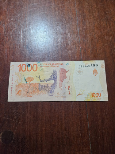Billete De 1000$ Con Error Exceso De Tinta
