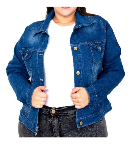 Chaqueta top denim mujer