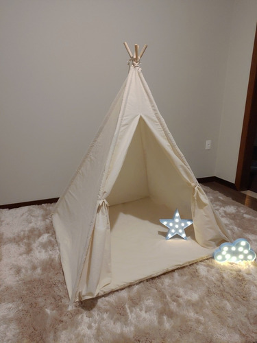 Cabana Infantil Festa Pijama + Colchonete Tenda Barraca Teep