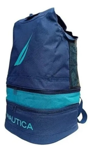 Mochila Náutica Plegable C/ Hielera Térmica 3 Compartimentos Color Navy/ocean