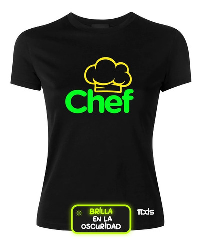 Blusa Para Chef , Brilla En La Oscuridad, Pixels