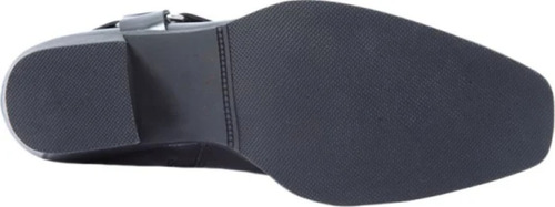 Botin Vaquero Mujer Tacon Tapa Estribo Biker Cierre Lateral