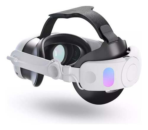 Correa para la cabeza para Meta Quest 3 con accesorios Powerbank VR, color blanco