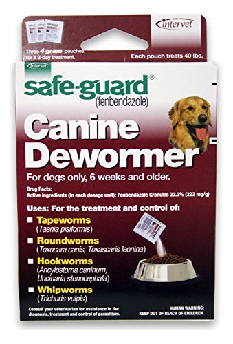 Guarda Canino Dewormer Para Perros Grandes, 4-gram Yvsyr