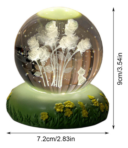 Luz Nocturna De Bola De Lámpara De Bola De 3d Lámpara De Mes