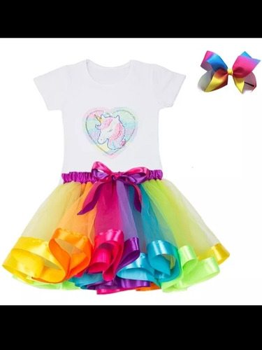Falda Unicornio Tutu Con Polera