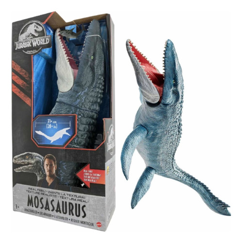 Dinosaurio Mosasaurus Jurassic World De 71 Cm Textura Real