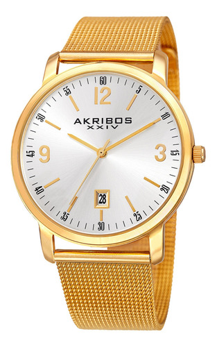 Reloj Para Hombre Akribos Xxiv Ak858yg De Cuarzo Banda En