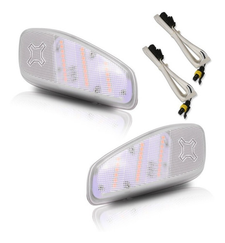 Imagem 2 de 8 de Pisca Cristal Paralama Jeep Renegade 2015 A 2019 Led Lateral