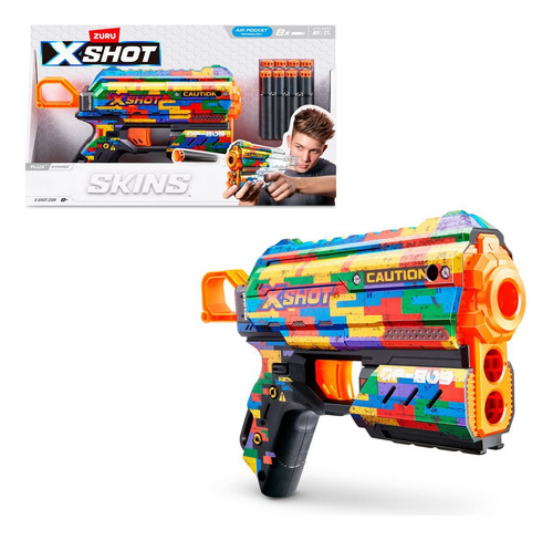 Lanza Dardos Flux Skins X-shot - Striper