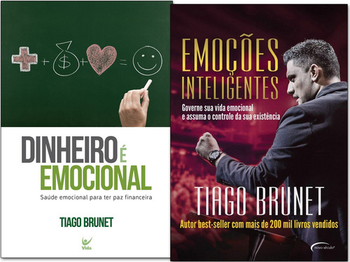 Kit Emoções Inteligentes+ Dinheiro É Emocional- Tiago Brunet