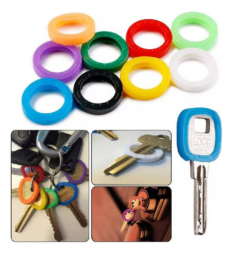 Set De 32 Etiquetas De Llaves - Cubre Llaves De Silicona