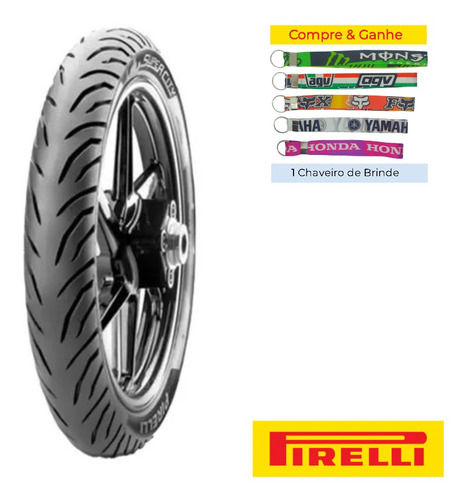 Pneu Traseiro Biz 100 110 125 80-100-14 Super City Pirelli