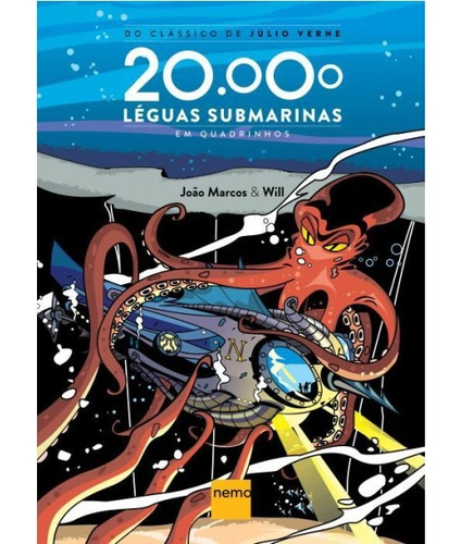 Livro 20.000 Léguas Submarinas Em Quadrinhos