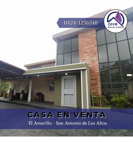 Casa En El Amarillo, San Antonio De Los Altos.