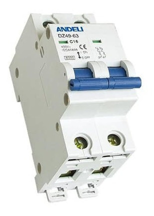 Breaker Termomagnetico Andeli 2 Polos 10 Amp