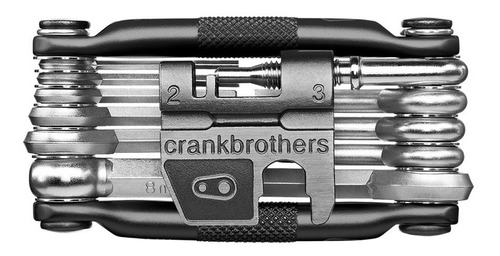 Jogo Ferramentas Crank Brothers Multi-19 Chave Canivete Cor preto/prata