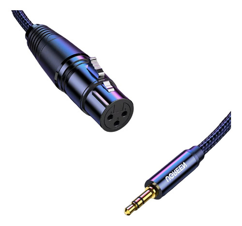 Cable Nylon Ugreen Mini Jack (2m) - Xlr 3 Pines Pc Microfono