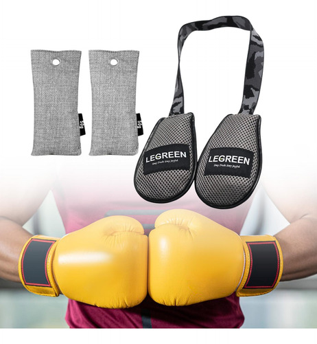 Guantes De Boxeo Desodorantes 50g Aroma De Colonia Gris