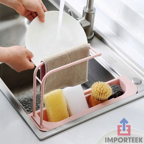 . Organizador Cocina Toallero Lavabo Fregadero Fibra Jabon