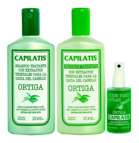 Combo Capilatis Ortiga Anticaída Shampoo + Acond + Loción