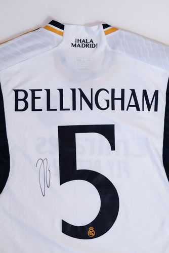 Playera Autografiada Por Jude Bellingham Rm Con Certificado