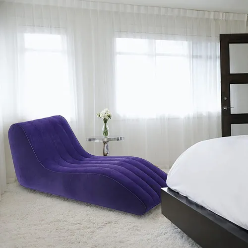 Ziko Sofá Inflable Silla De Aire, Sofá Inflable Portátil Para Ocio, Tumbona En Forma De S Para Interior De Sala De Estar, Dormitorio, Cama Plegable Al Aire Libre Para Patio Trasero, Jardín Y Playa