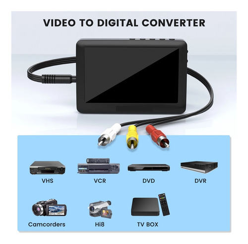 180 Grabadoras De Video Av, Conversión De Video Analógico A
