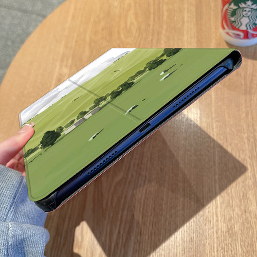 Caja De La Tableta Del Paisaje Para Samsung Tab S7fe/s8+/s8