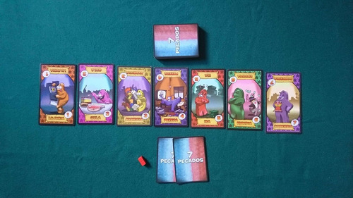 Juego De Mesa /cartas 7 Pecados Artesanal