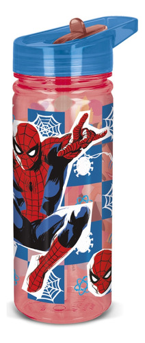 Botella Infantil Acrilico Spiderman Wabro 580ml Pico