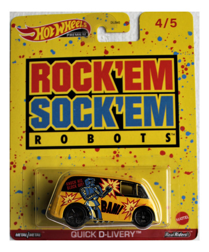 Hot Wheels Premium Quick Delivery Rock' Em Sock' Em Robots