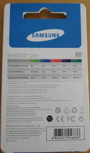 Cartão Samsung Micro Sdhc 64 Gb