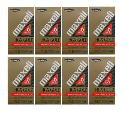 Maxell Hgx T-120 Vhs 9-pack