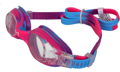 Gafas De Natación Tyr Swimple Tie Dye Para Jóvenes, Rosa/azu