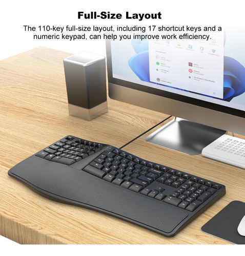 Curved Keys Keyboard Keyboard Wired 110 Business Office