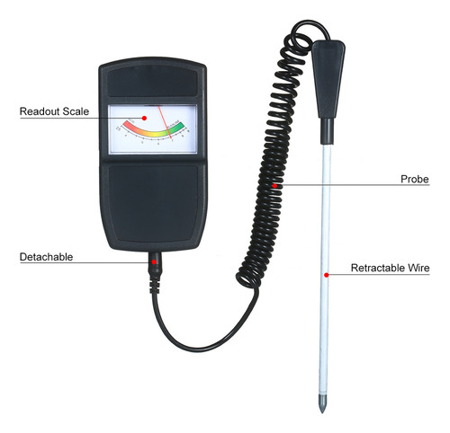 Kit Medidor Ph Suelo Prueba Analisador De Ácidos E Alcalinid