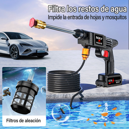Hidrolavadora Electrica Pistola Para Lavado Autos Portatil