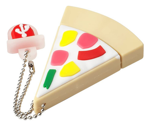 Memoria Usb 64 Gb Forma Pizza Unidad Para Almacenamiento