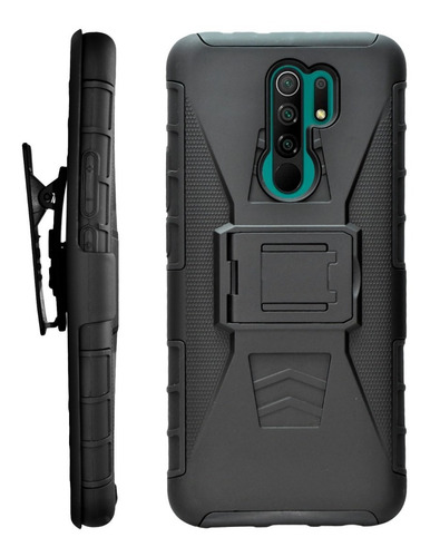 Imagen 3 de 9 de Funda Moss Uso Rudo 3 En 1 Para Xiaomi Redmi 9