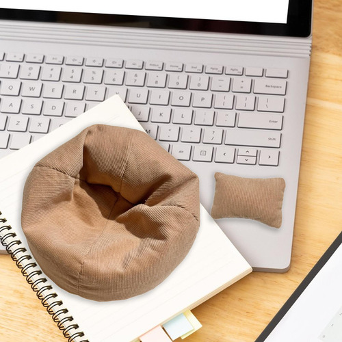 Sofá De Miniatura Con Cojín, Accesorios Para Café