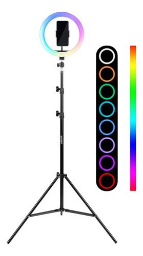 Aro De Luz 33cm+tripode Ajustable Incluye Soporte De Celular