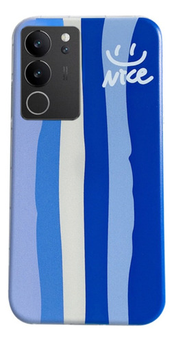 Case For Vivo V30 Lite 5g Líneas De Color Empalme De Color